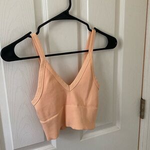 Womens small orange tank- Sunkissed Coconut